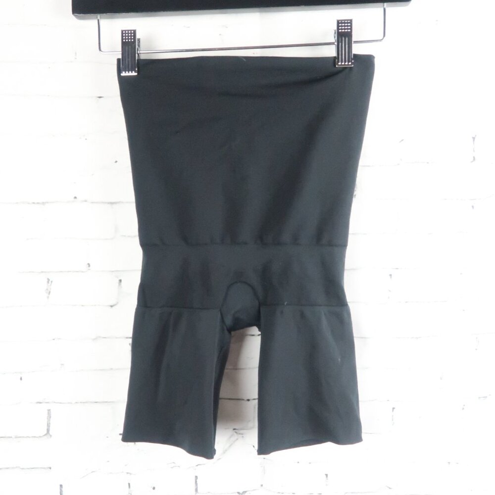 ASSETS BY SPANX BLACK HIGH WAIST MID THIGH SUPER CONTROL SHAPEWEAR SIZE SMALL